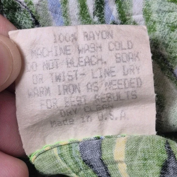 VTG Jams World Hawaiian Aloha Shirt‎ Made in USA Bold Floral Tropical Men's XL - Picture 7 of 7